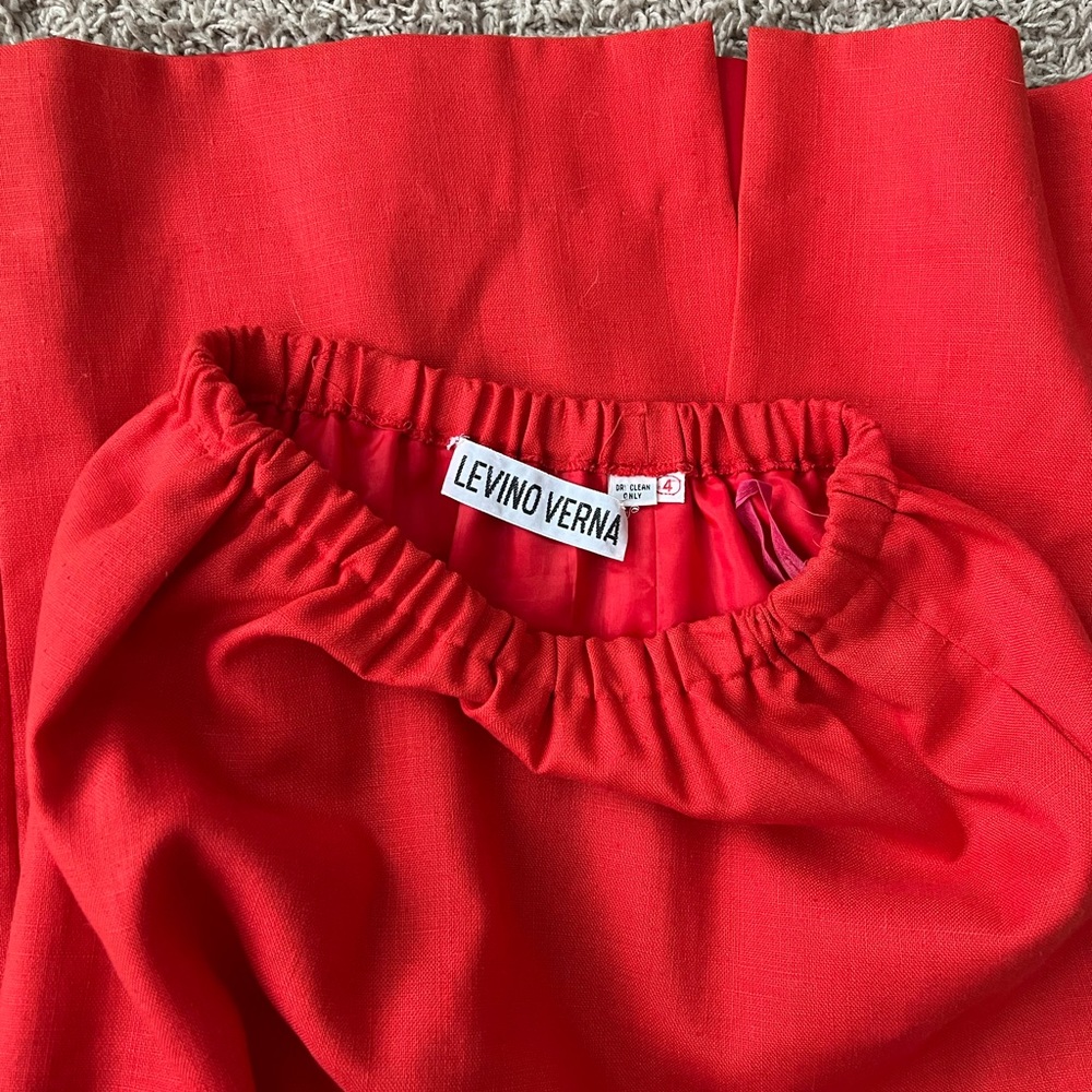 Vintage orange/red skirt - size 4
